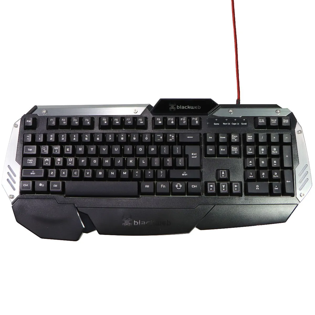 Blackweb Centaur Backlit RGB Mechanical Wired Gaming Keyboard - Black/Silver