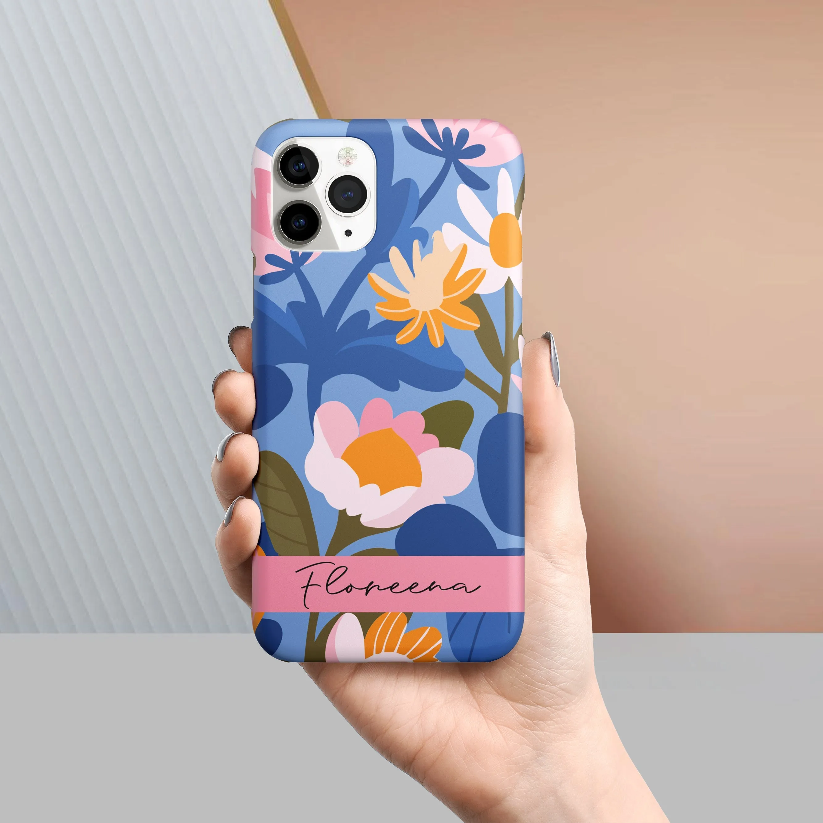 Blossom Motif Slim Phone Case Cover