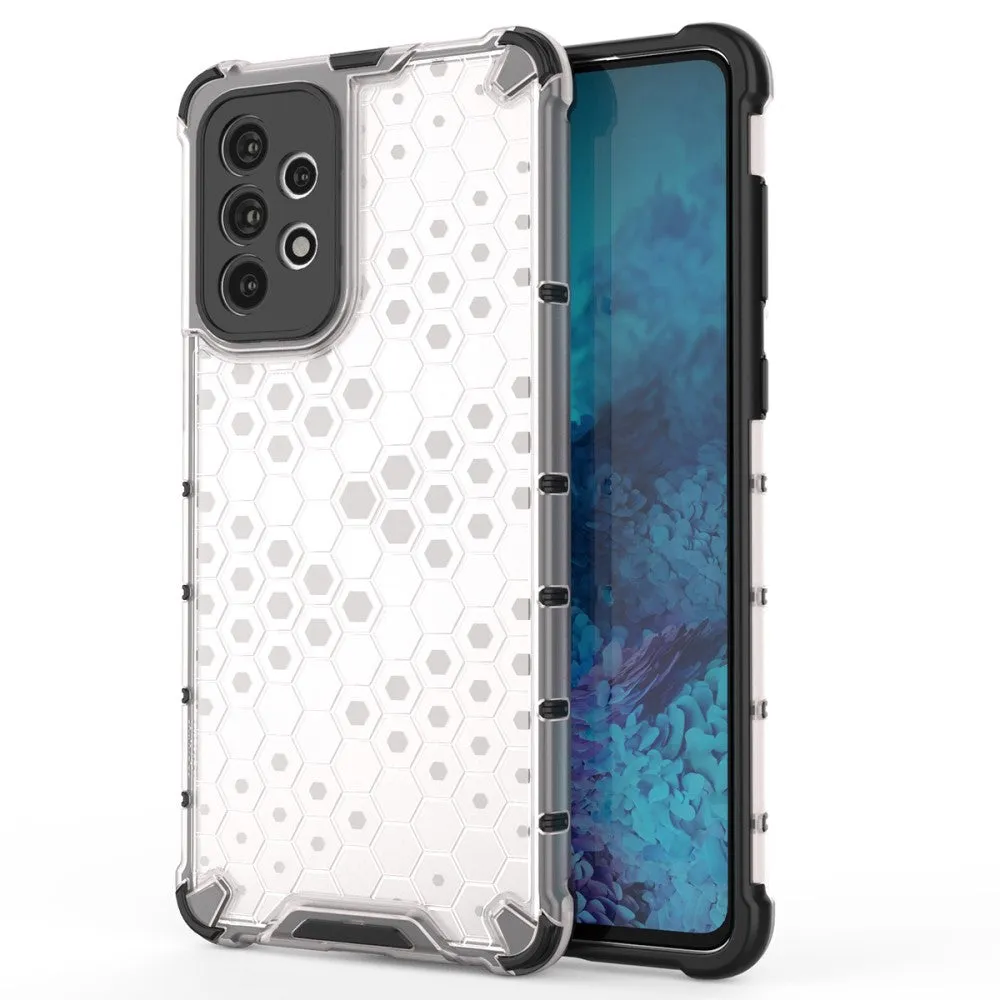 Bofink Honeycomb Samsung Galaxy A73 case - Grey