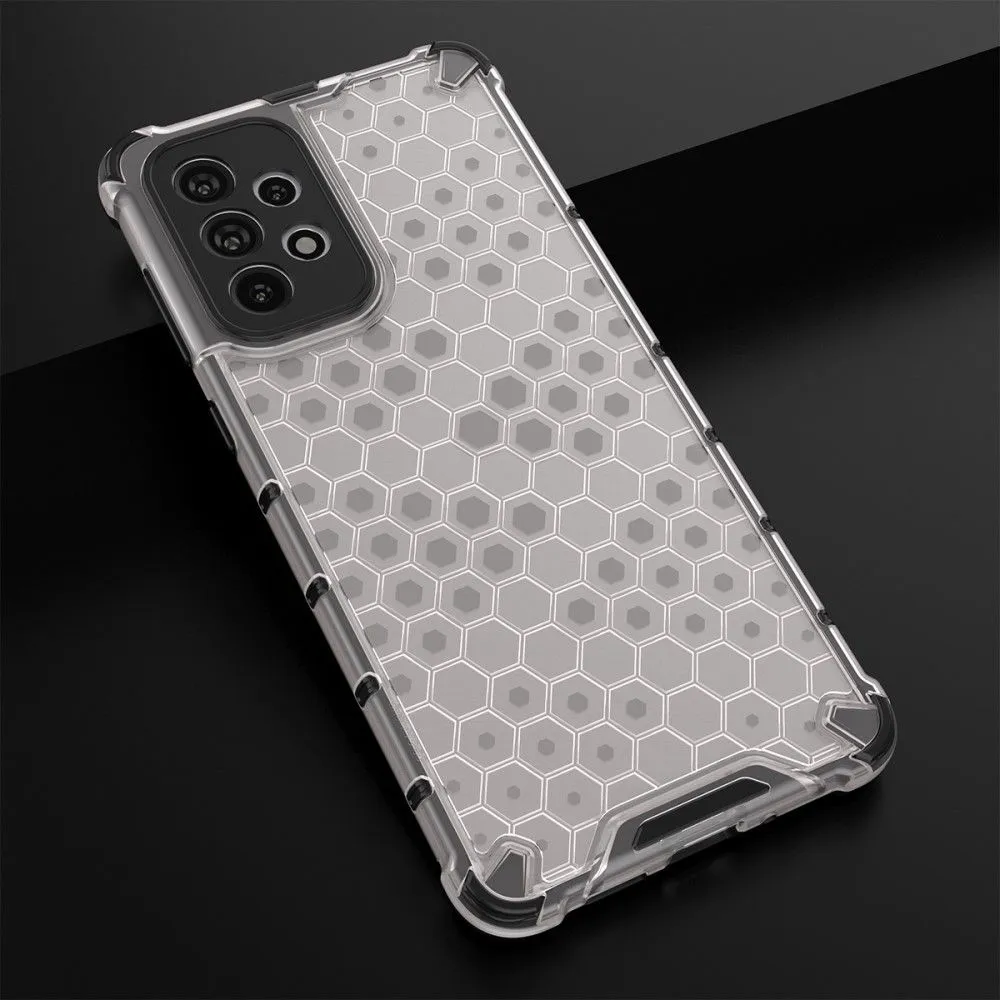 Bofink Honeycomb Samsung Galaxy A73 case - Grey