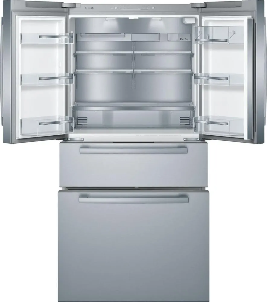 BOSCH B36CL80SNS - 800 Series 36 Inch Counter Depth French Door Smart Refrigerator In Stainless Steel