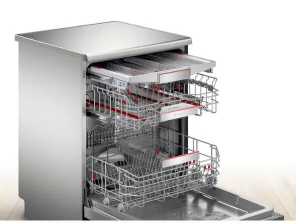 Bosch SMS8YCI01E 8 Free-standing dishwasher 60 cm Silver Inox