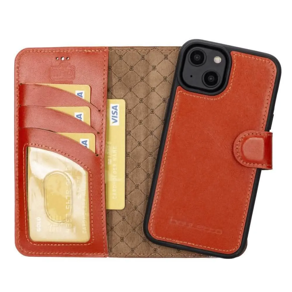 Bouletta Premium Leather Wallet Case for Apple iPhone 14 Series - Stylish Magnetic Detachable Design