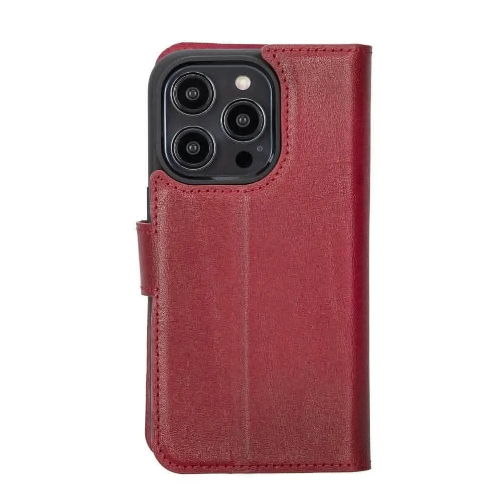 Bouletta Premium Leather Wallet Case for Apple iPhone 14 Series - Stylish Magnetic Detachable Design