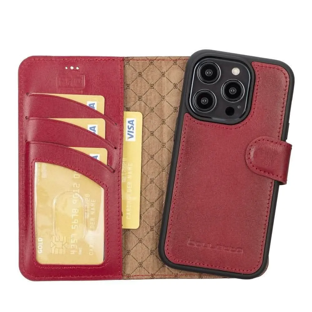 Bouletta Premium Leather Wallet Case for Apple iPhone 14 Series - Stylish Magnetic Detachable Design