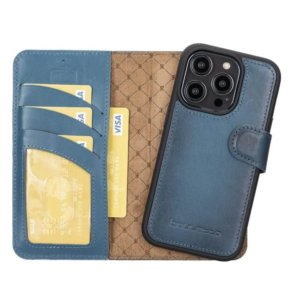 Bouletta Premium Leather Wallet Case for Apple iPhone 14 Series - Stylish Magnetic Detachable Design