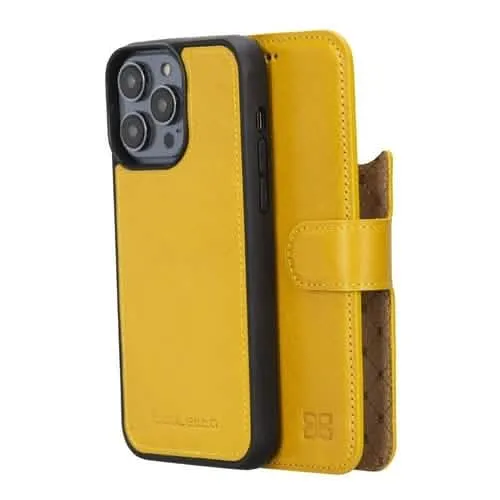 Bouletta Premium Leather Wallet Case for Apple iPhone 14 Series - Stylish Magnetic Detachable Design