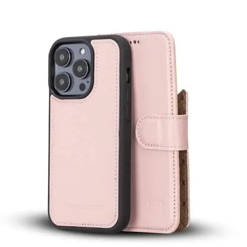 Bouletta Premium Leather Wallet Case for Apple iPhone 14 Series - Stylish Magnetic Detachable Design