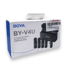 Boya BY-V4U V Microphone 4-channel Mini Wireless Microphone