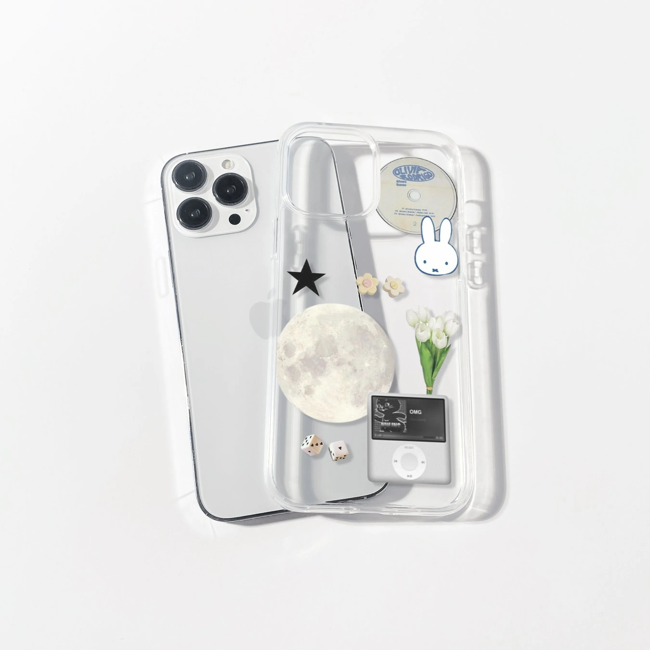 Bunny Vintage Aesthetic Silicone Clear Case