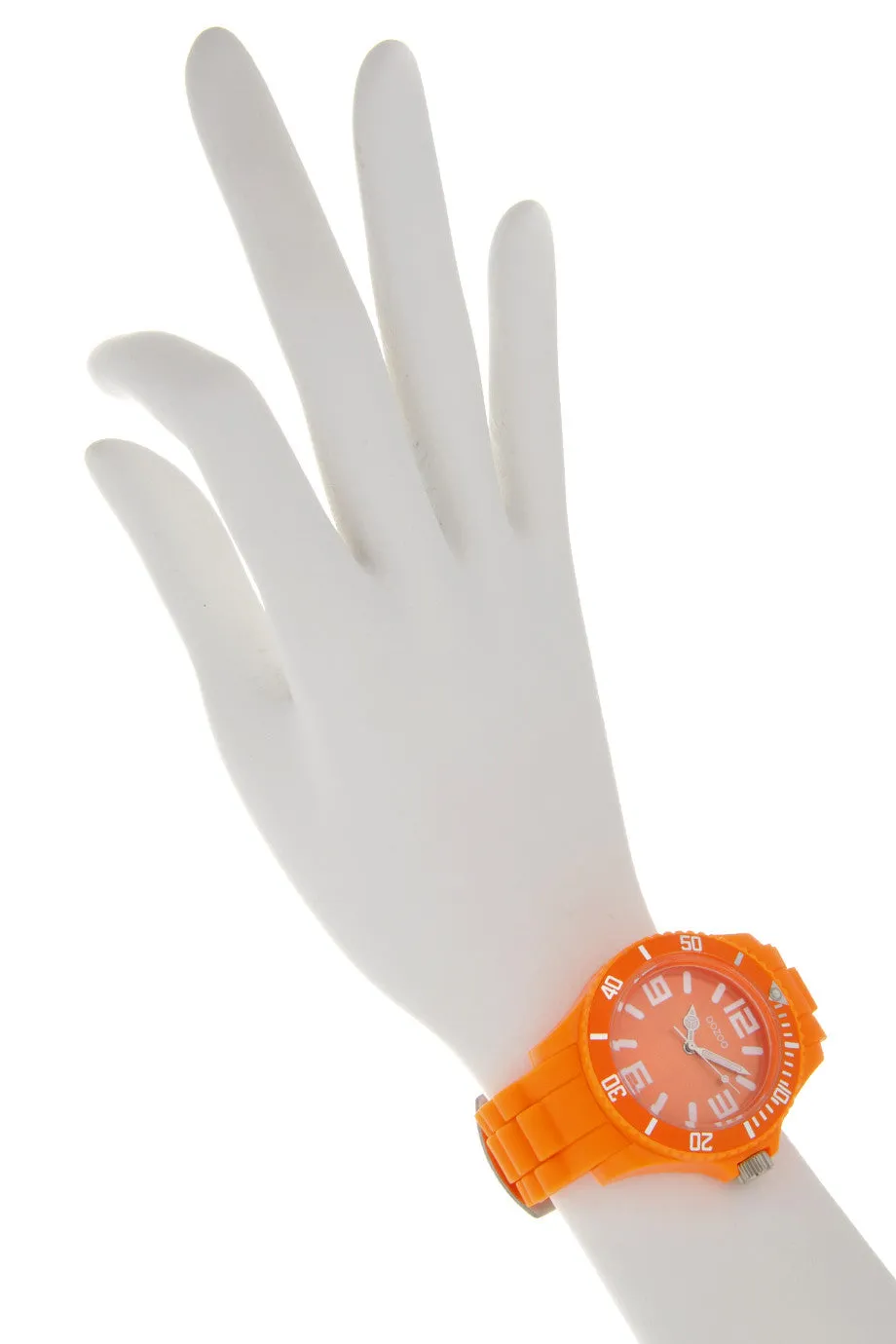 C4287 Orange Fluo Silicone Watch