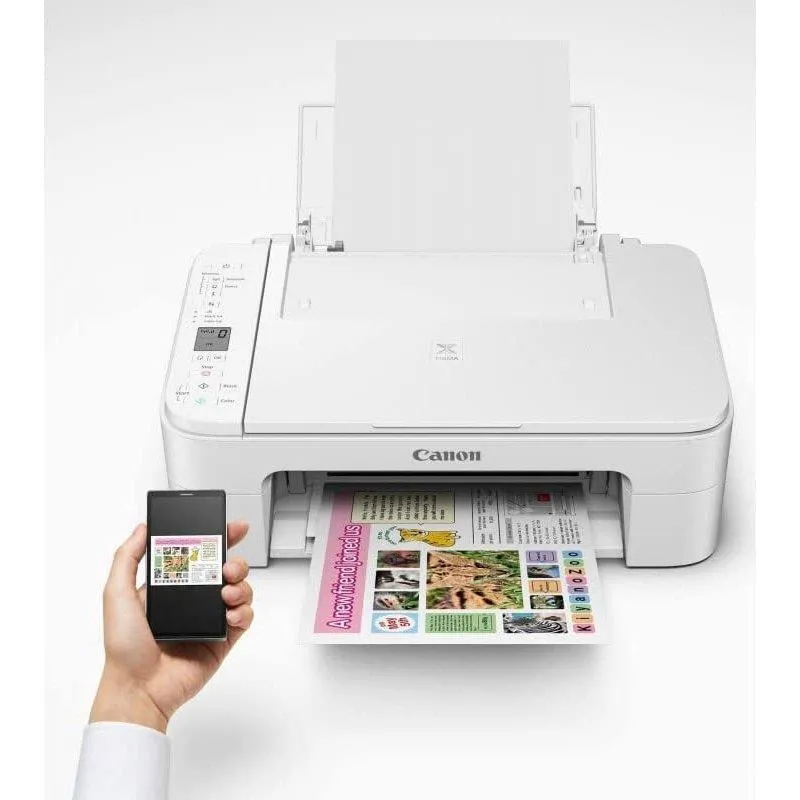 Canon Italia Ts3151 Pixma Stampante 3 in 1 a Getto d'Inchiostro Bianco