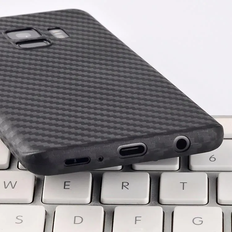 Carbon Fiber Pattern Thin Matte PP Case For Galaxy S9/S9 Plus