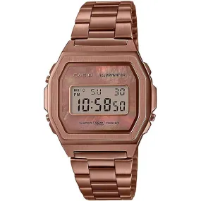 CASIO Rose Gold Vintage Watch #A1000RG-5EF