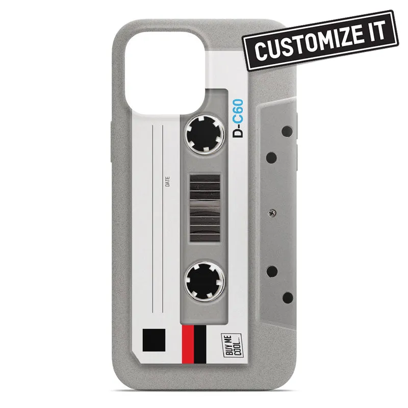 Cassette Tape Gray - Custom - Phone Case