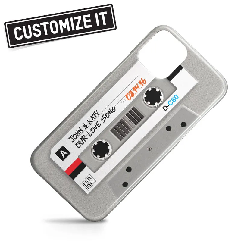 Cassette Tape Gray - Custom - Phone Case