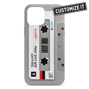 Cassette Tape Gray - Custom - Phone Case