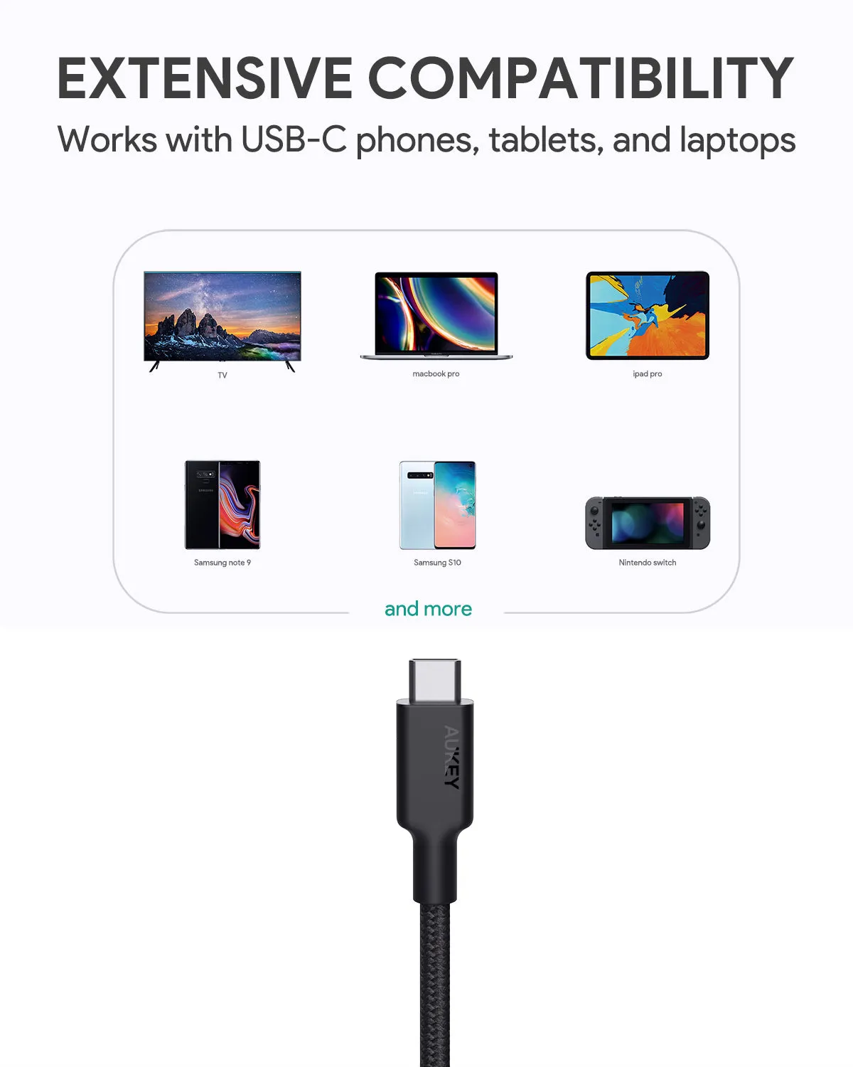 CB-CD21 100W Gen2 E-Marker PD USB 3.1 USB C to C Cable 1.2M