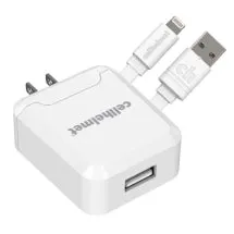 Cellhelmet 2.1A Wall Charger & 3ft Round Lightning Cable (White)