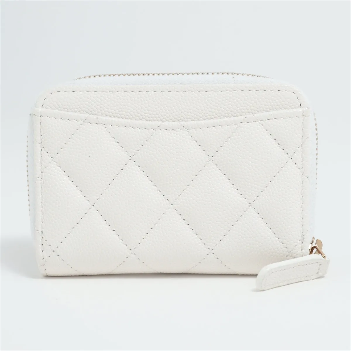 Chanel Caviar Coin case White