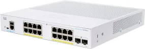 Cisco Business CBS350 16-Port Gigabit (120W PoE )   2-Port Gigabit SFP Uplink 全網管交換機 (CBS350-16P-2G-UK / NE-3516P2G) 有限終生保用