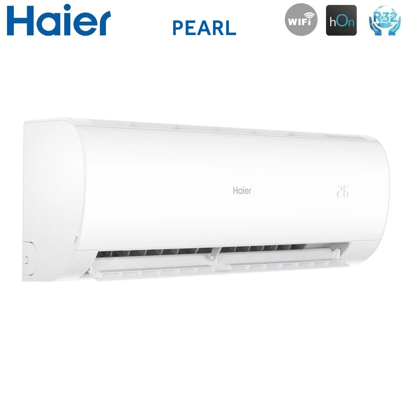 Climatizzatore Condizionatore Haier Quadri Split Inverter serie PEARL 7 7 7 12 con 4U75S2SR5FA R-32 Wi-Fi Integrato 7000 7000 7000 12000