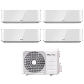 Climatizzatore Condizionatore Unical Quadri Split Inverter serie AIR CRISTAL 10 10 13 18 con KMX4 36HE R-32 Wi-Fi Optional 10000 10000 13000 18000