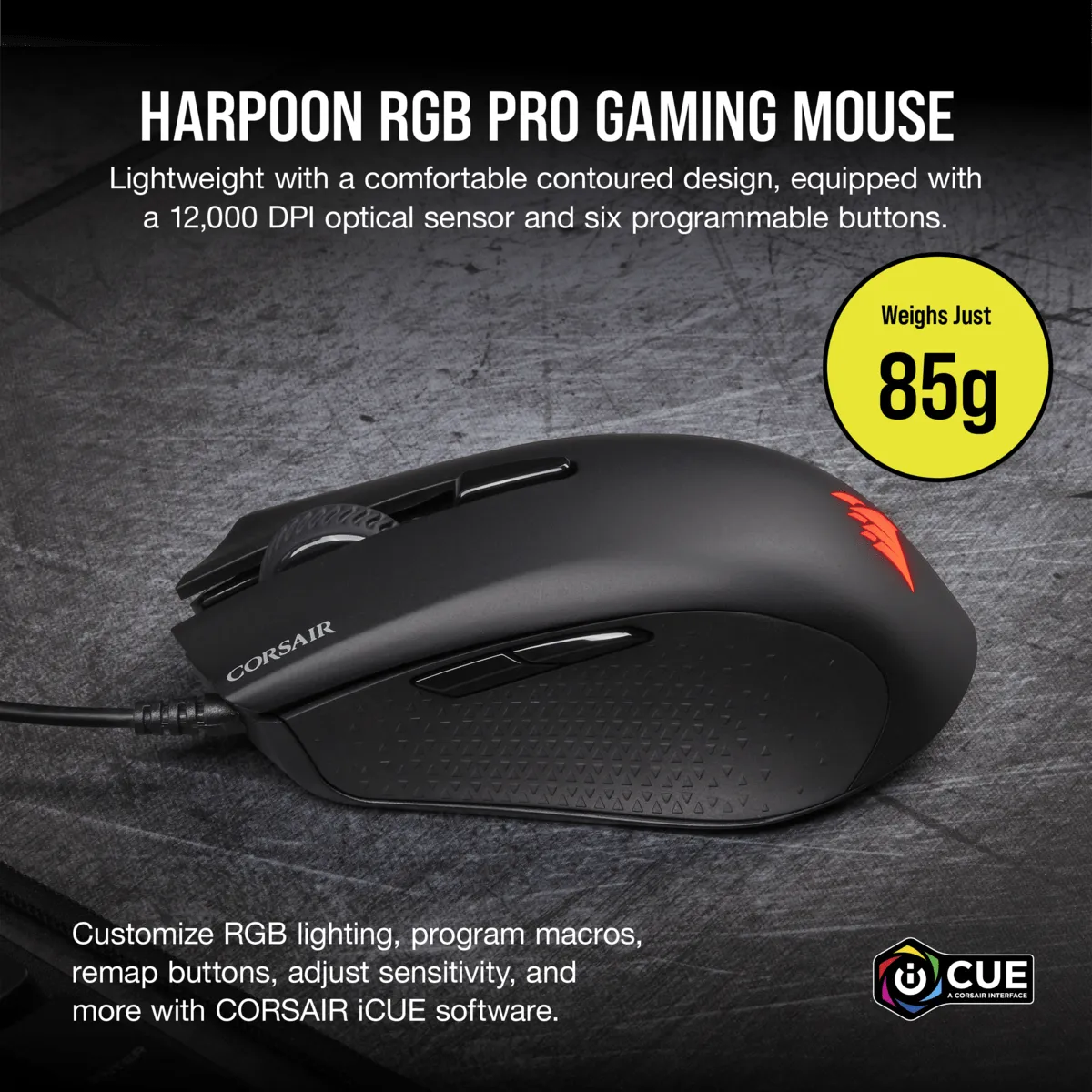 Corsair K55 RGB Pro Harpoon RGB Keyboard & Mouse Set Backlight RGB LED