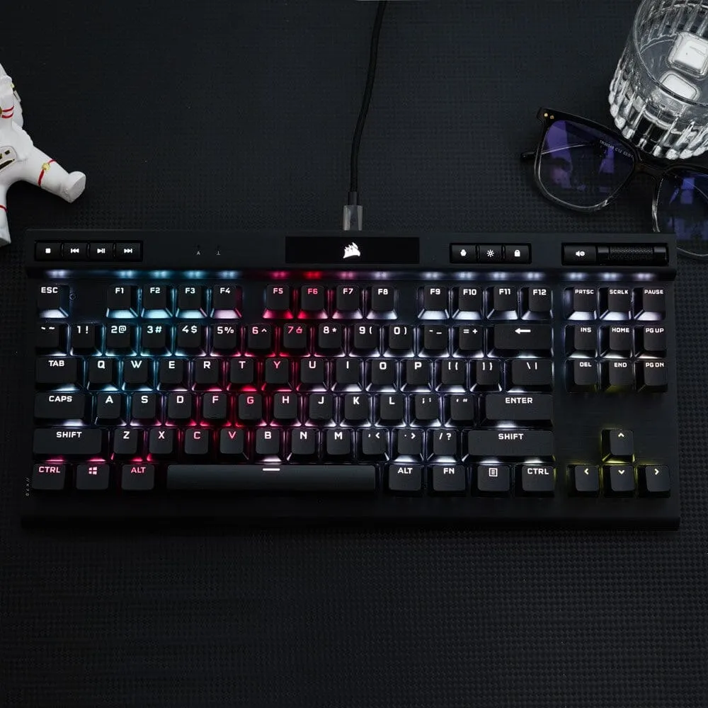 CORSAIR K70 RGB TKL OPX Switch Optical-Mechanical Gaming Keyboard