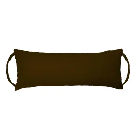 Cotton Duck Brown Rocker Back Extender Pillow - Headrest Pillow