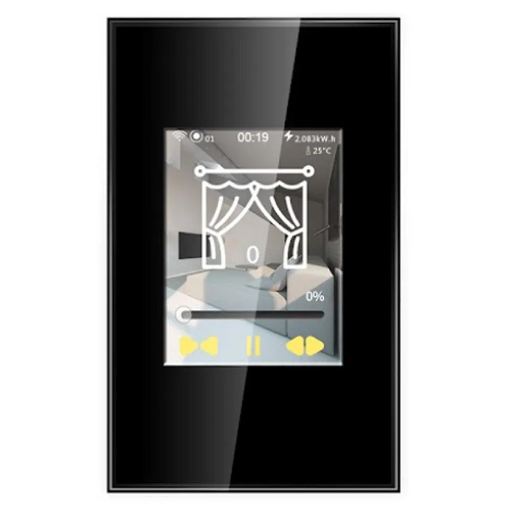 CTEC Smart Home: LCD 4 in 1 Multi-Function Smart Switch in Black or White (Apple HomeKit Compatible)