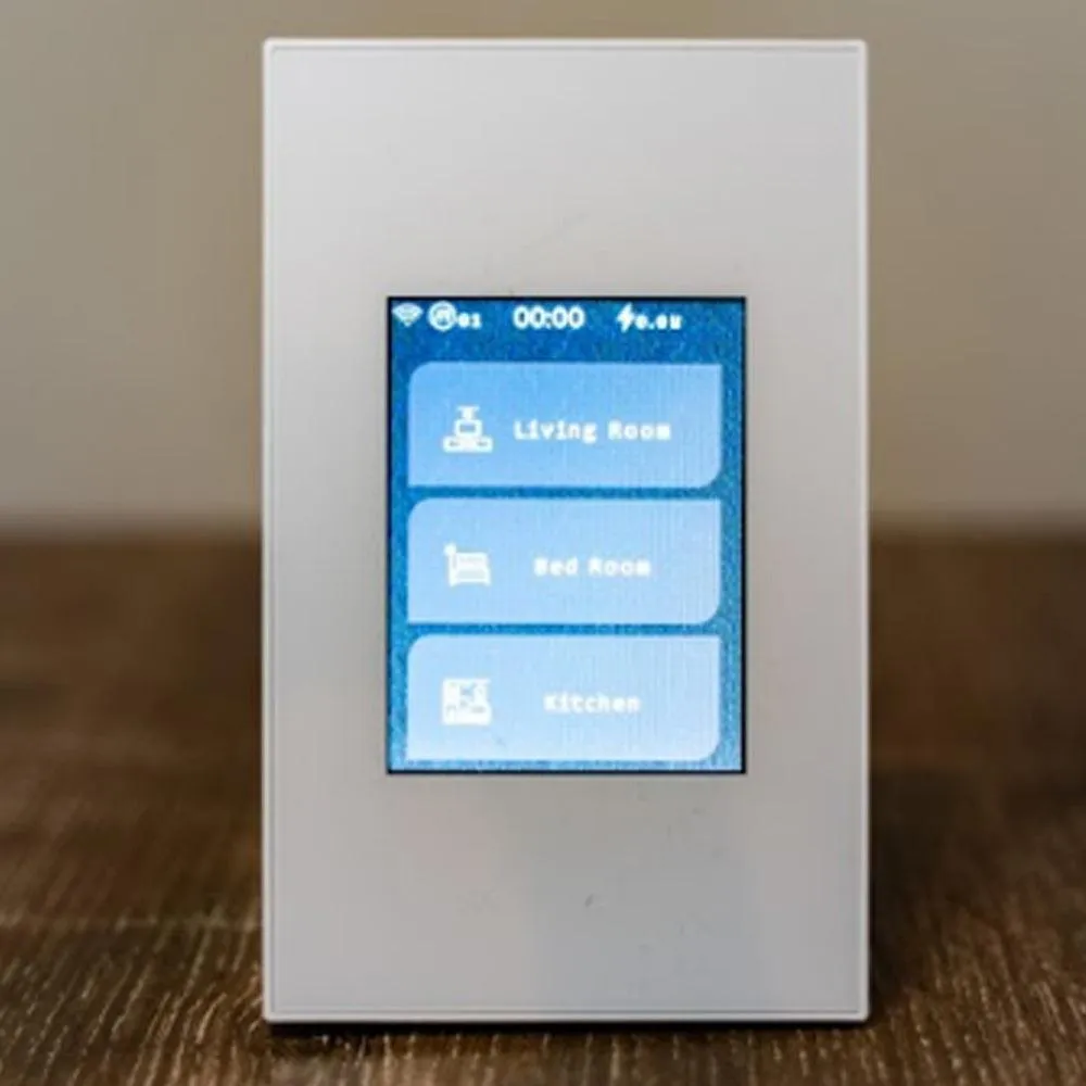 CTEC Smart Home: LCD 4 in 1 Multi-Function Smart Switch in Black or White (Apple HomeKit Compatible)