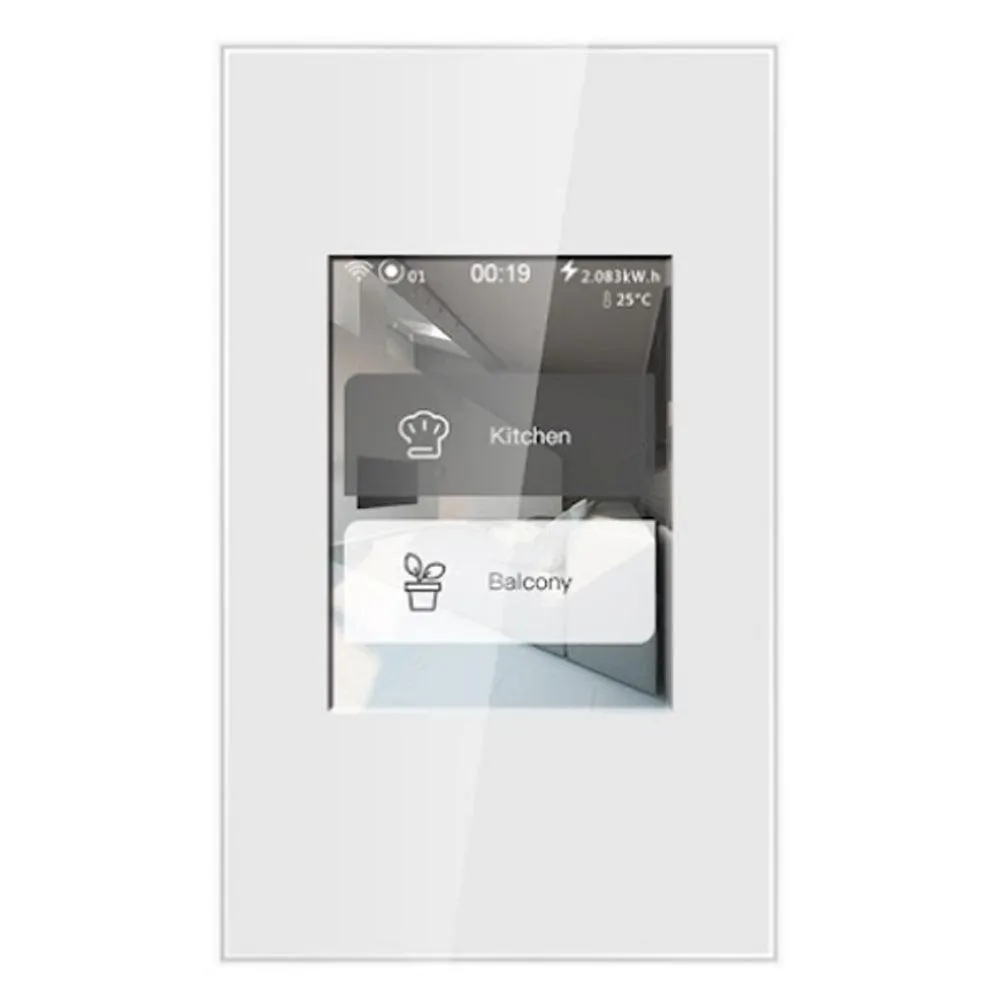 CTEC Smart Home: LCD 4 in 1 Multi-Function Smart Switch in Black or White (Apple HomeKit Compatible)