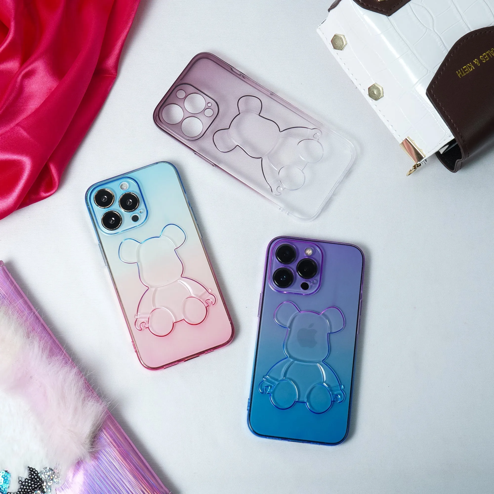 Cute Bear Gradient Colorful  Case