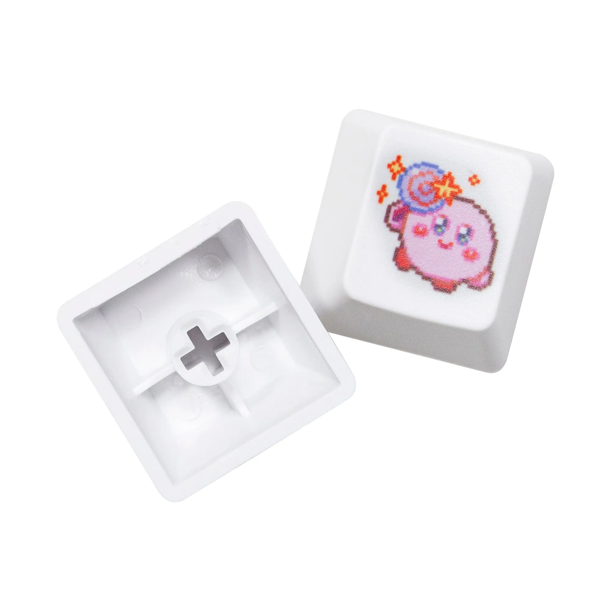 Cute Pink elf keycap oem profile dye sub R4 ESC PBT Keycap kawaii for gaming mechanical keyboard MX switch