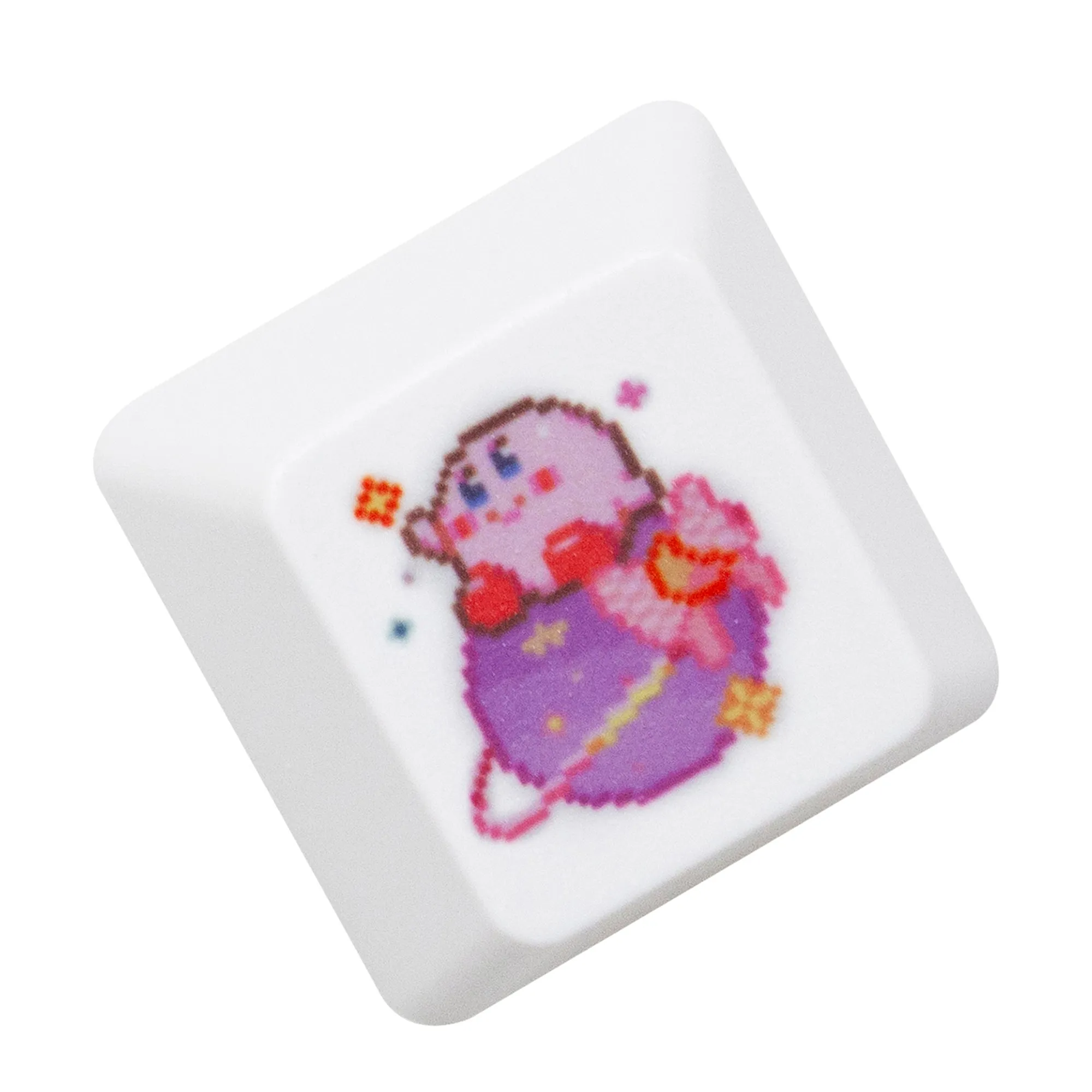 Cute Pink elf keycap oem profile dye sub R4 ESC PBT Keycap kawaii for gaming mechanical keyboard MX switch