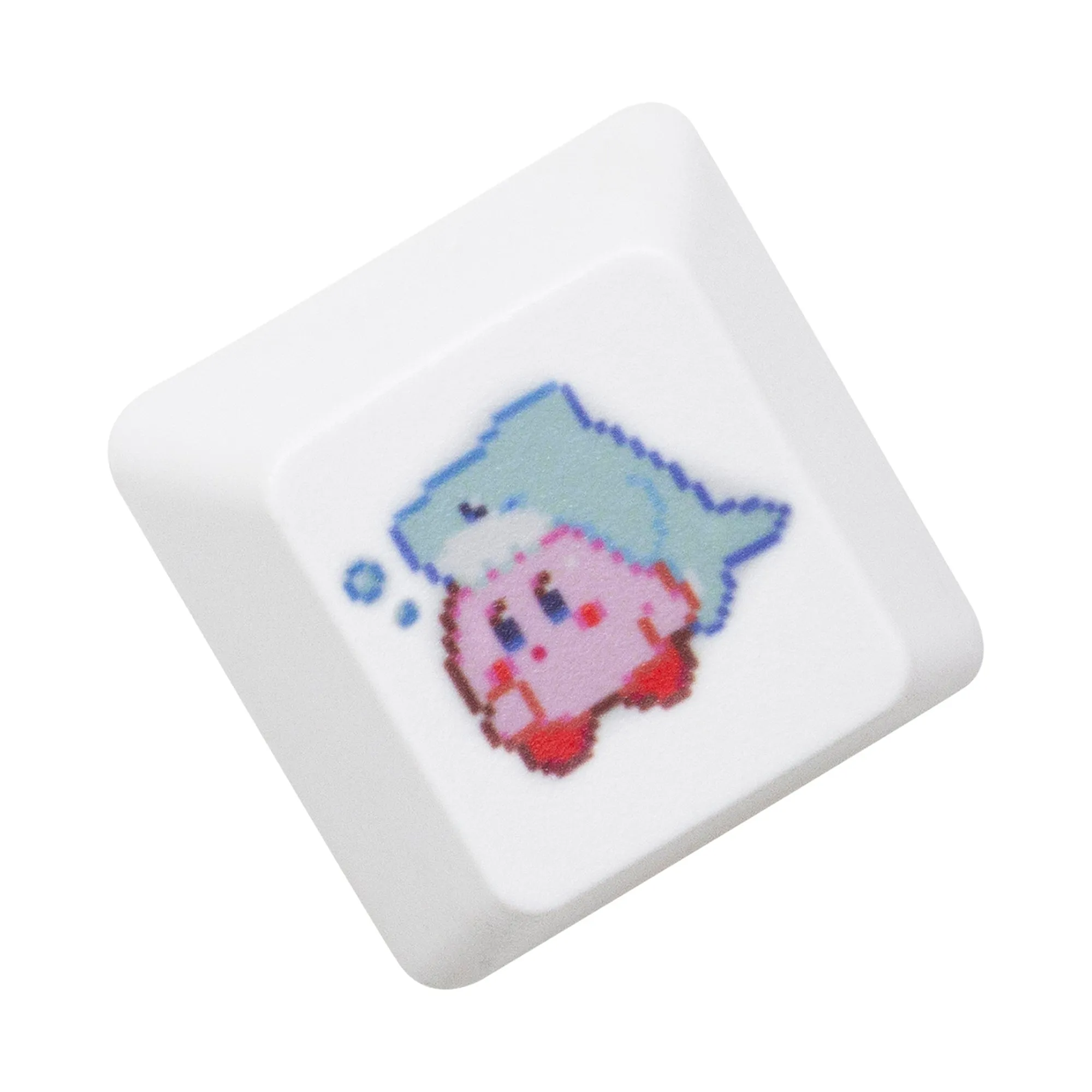 Cute Pink elf keycap oem profile dye sub R4 ESC PBT Keycap kawaii for gaming mechanical keyboard MX switch