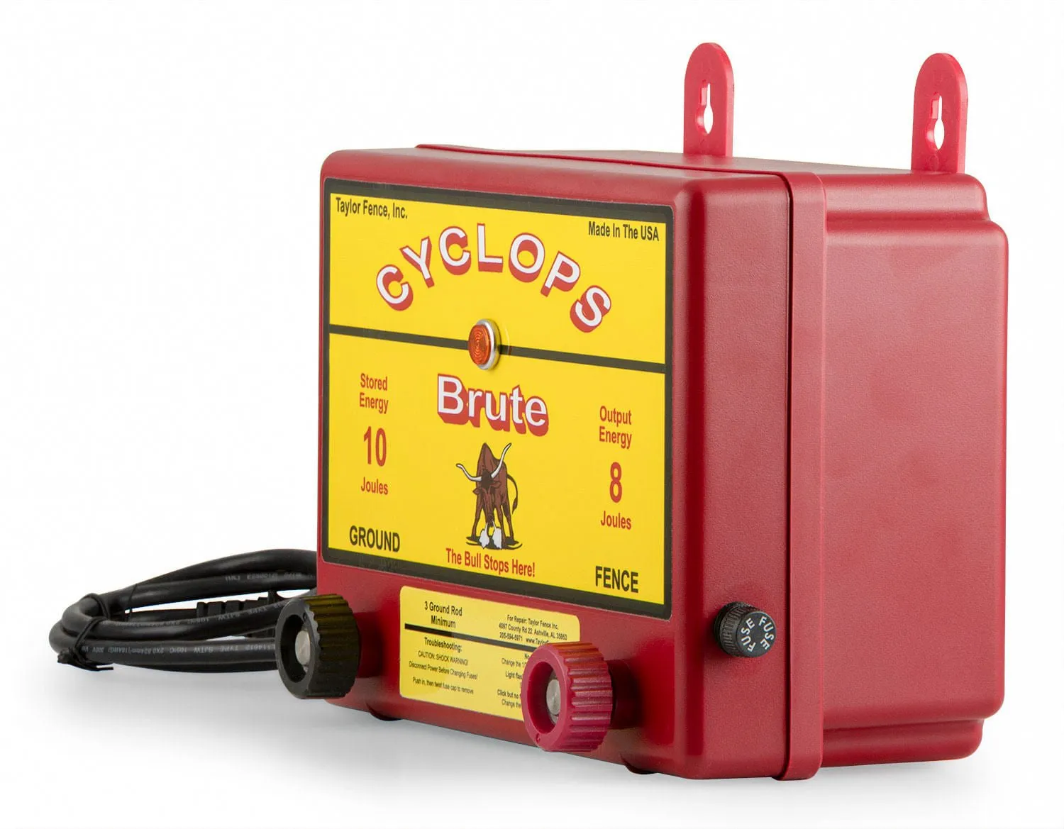 Cyclops Brute 8 Joule AC Fence Charger