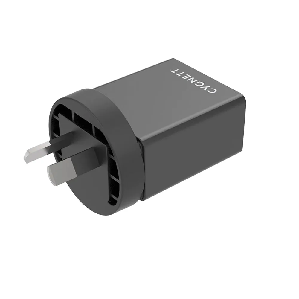 Cygnett 18W Wall Charger   Lightning to USB-C Cable Black