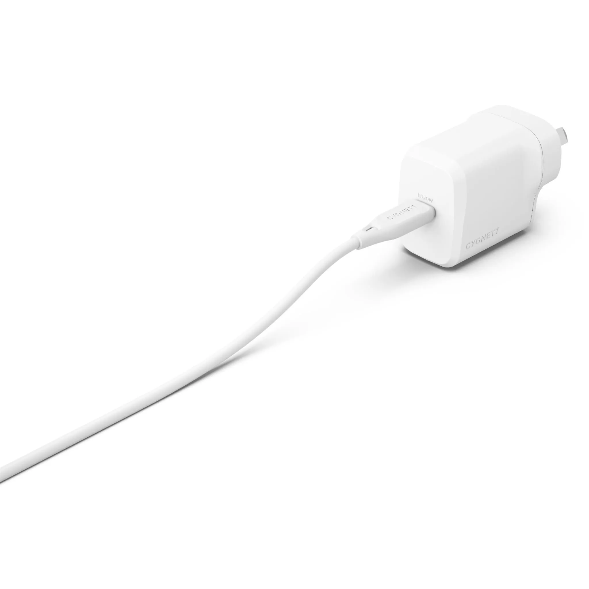 Cygnett PowerPlus 20W Single Port USB-C Wall Charger (White)