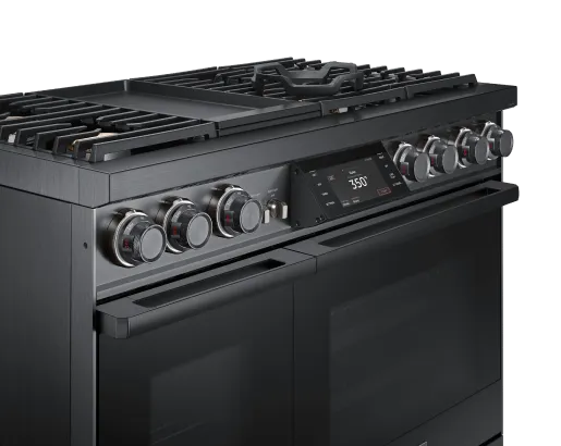 Dacor DOP48M96DLM 48" Pro Dual-Fuel Steam Range, Graphite Stainless Steel, Natural Gas