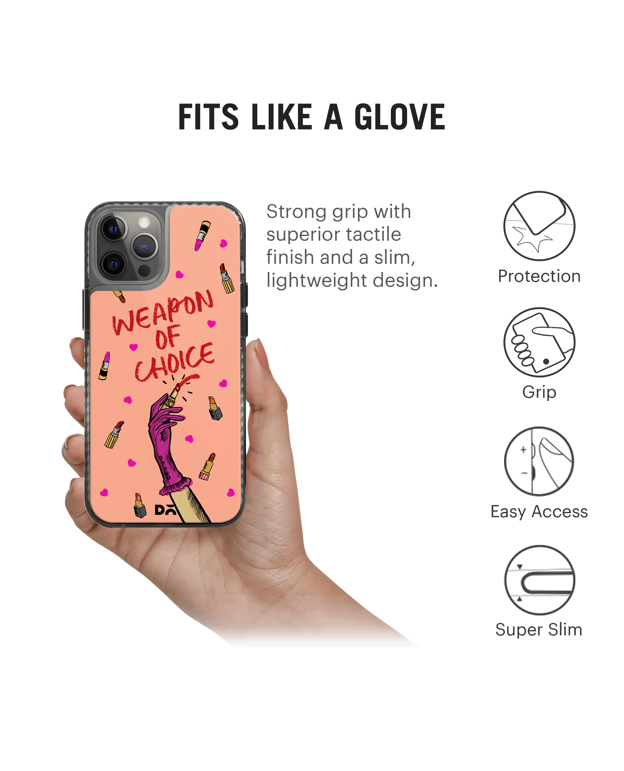 DailyObjects Weapon of Choice Stride 2.0 Case Cover For iPhone 12 Pro