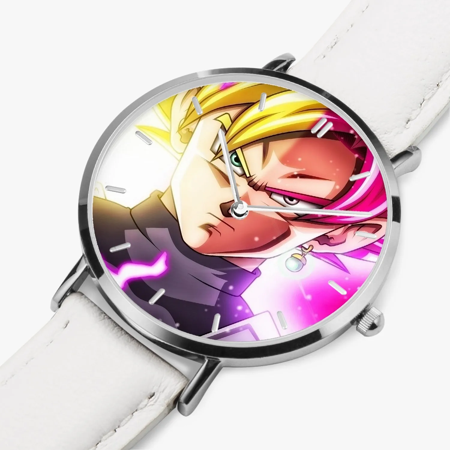 DBZ-Store Dope Goku God Half Rose and Golden Portrait Watch