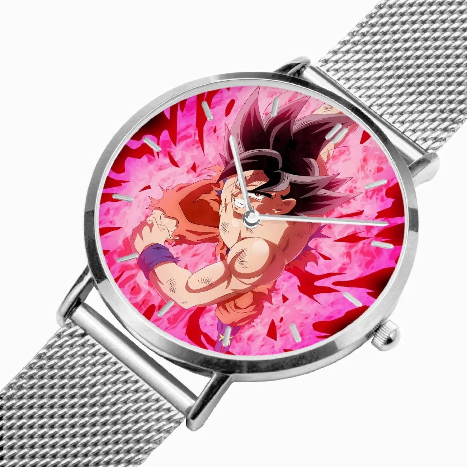 DBZ-Store Epic Bruised Goku Red Kaioken Aura Watch