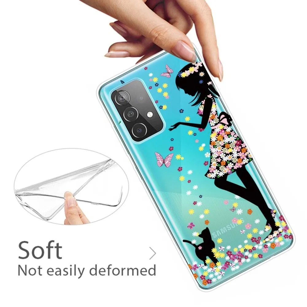 Deco Samsung Galaxy A13 4G case - Cat and Girl