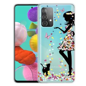 Deco Samsung Galaxy A13 4G case - Cat and Girl