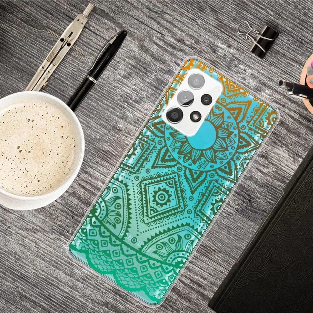 Deco Samsung Galaxy A33 5G case - Green Sunflower Design