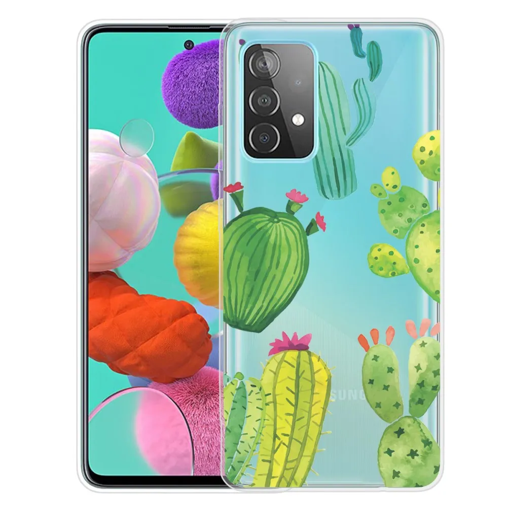 Deco Samsung Galaxy A73 case - Cactus