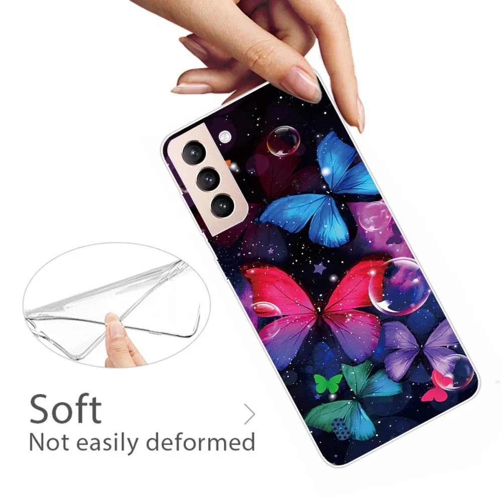 Deco Samsung Galaxy S22 case - Colorful Butterflies