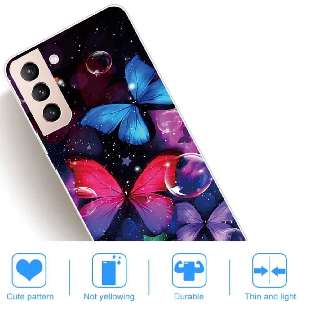 Deco Samsung Galaxy S22 case - Colorful Butterflies